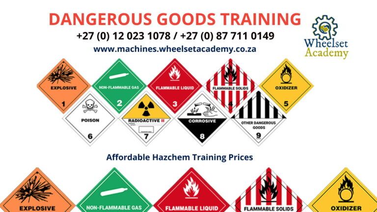 Dangerous Goods Training - HAZCHEM - Wheelset Academy